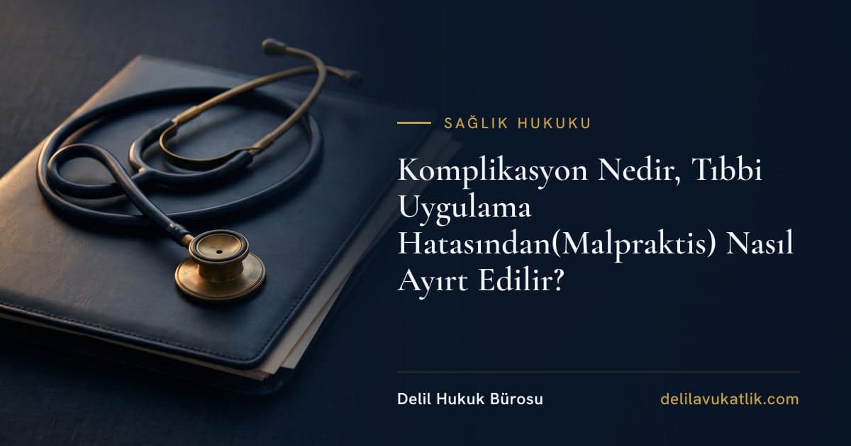Komplikasyon Nedir, Tıbbi Uygulama Hatasından(Malpraktis) Nasıl Ayırt Edilir?