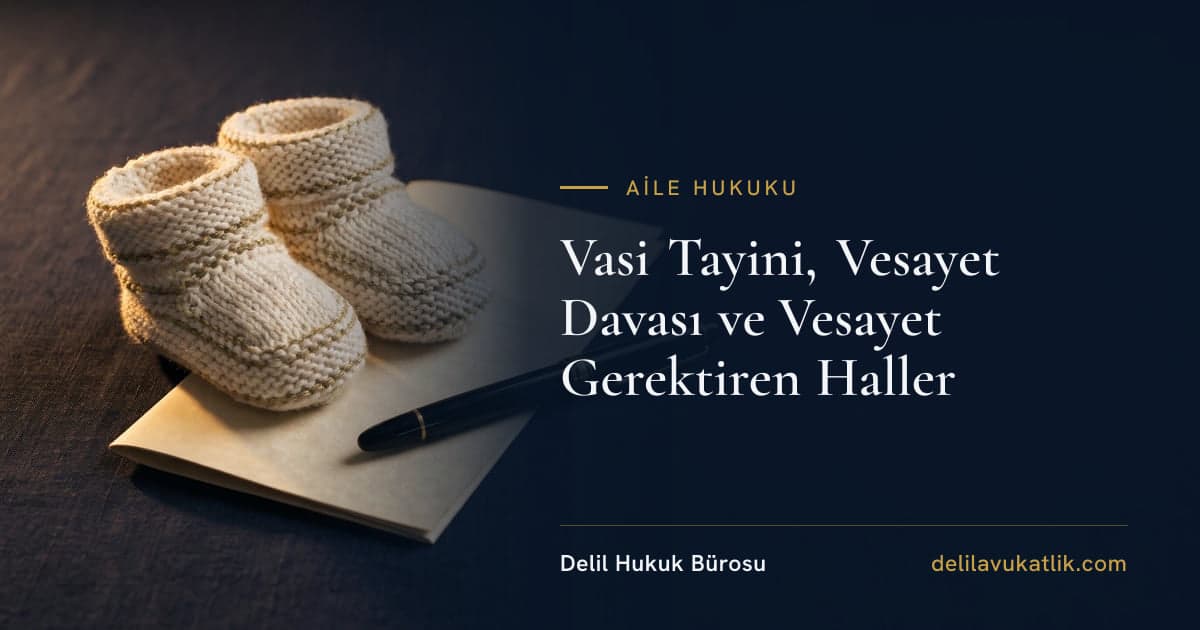 Vasi Tayini, Vesayet Davası ve Vesayet Gerektiren Haller